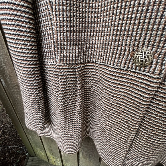 ST JOHN Wool Rayon Knit Neutral Tone Blazer Jacket PF14 GRP0 in Sz 16 - Picture 8 of 16